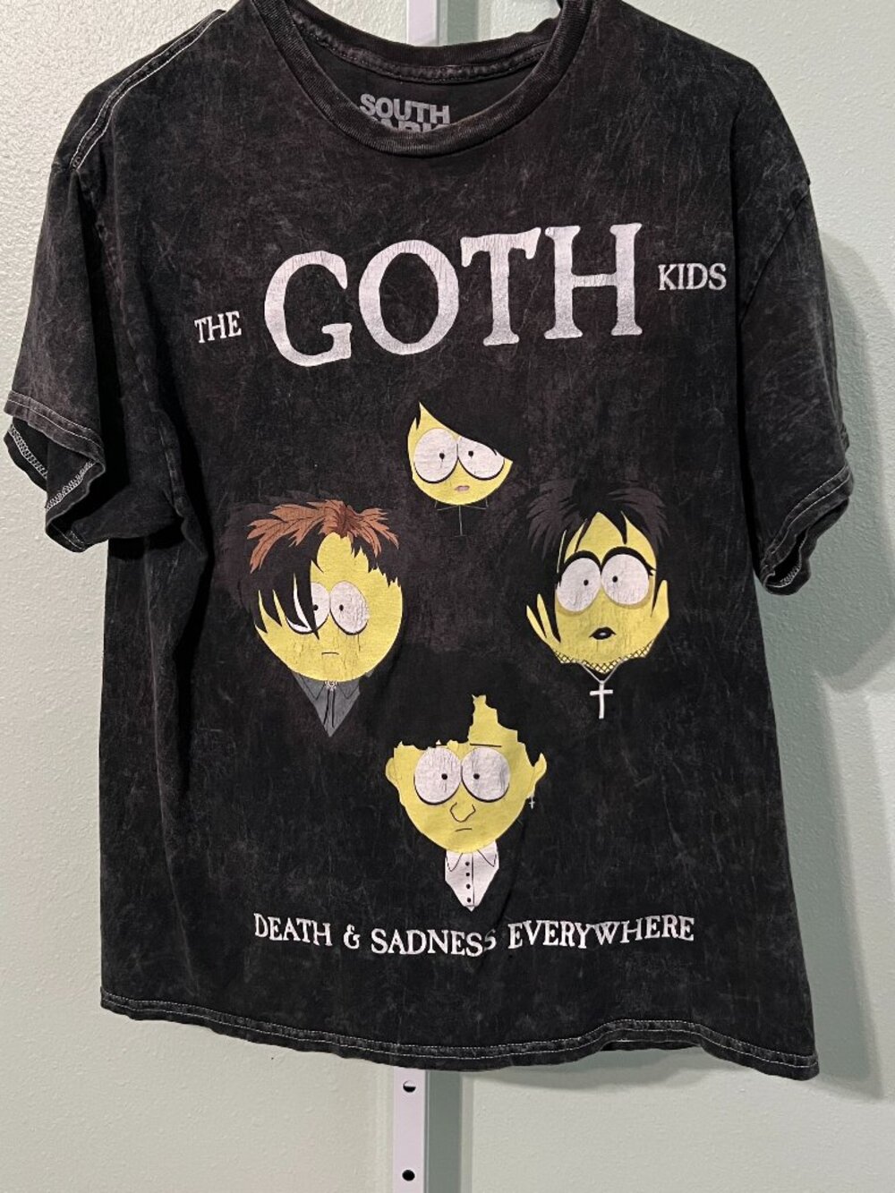 South Park The Goth Kids Hot Topic 100% Cotton Tee T-Shirt SZ Med - DEADSTOCK